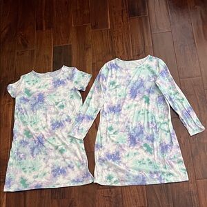 Two Cat & Jack Tie-Dye Pajamas Girls Size 14